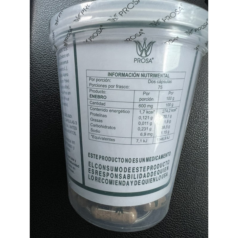 Prosa Enebro 150 Capsulas Natural Prosa Enebro Capsules