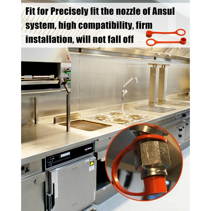 Rubber Blow Off Caps Fit for R102 Piranha Fire Suppression