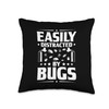 Pest Control Easily Distracted Exterminator Throw Pillow