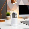 White E27 to E27 Light Socket Extender for Light Bulb