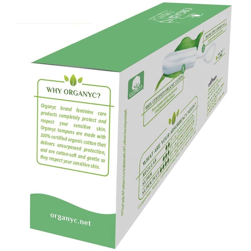 Organ(y)c 100% Certified Organic Cotton Tampons for Heavy Days -