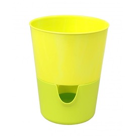 Plastia Rosemary Herb Pot Watering Pot with Water Reservoir Diameter 11 cm in 4 Colours Light and Dark Anthracite