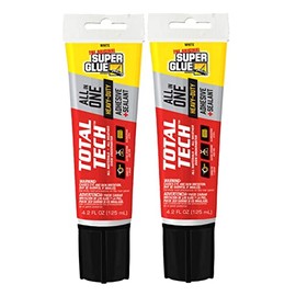 Super Glue - Total Tech - All-in-One Adhesive & Sealant - 4.2 oz. Cartridges - White (2 Count)
