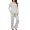 PrinStory Women's Pajama Set 2024 Lounge Sets Long Sleeve Sleepwear