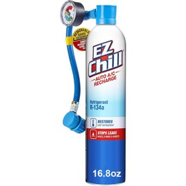 EZ Chill Auto A/C Recharge Kit, Includes Charging Hose with Gauge -16.8 OZ