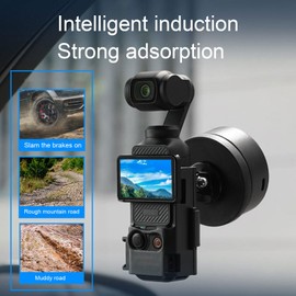 Magnetic Car Phone Holder, Vacuum Magnetic Suction Cup Phone Mount, Car Accessories for Phone, Strong Suction for Windshields Bodies