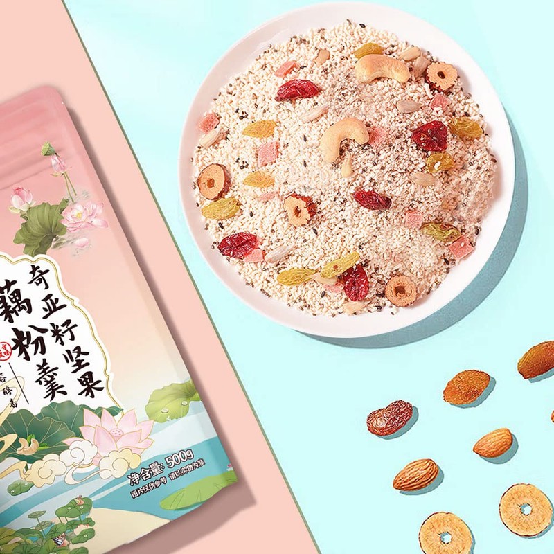 Nut lotus root starch soup 500g/bag 17.63oz/bag Breakfast 坚果藕粉羹