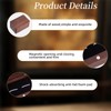 NICENEEDED Walnut Wooden Cufflink Box, Square Small Cuff Links Display