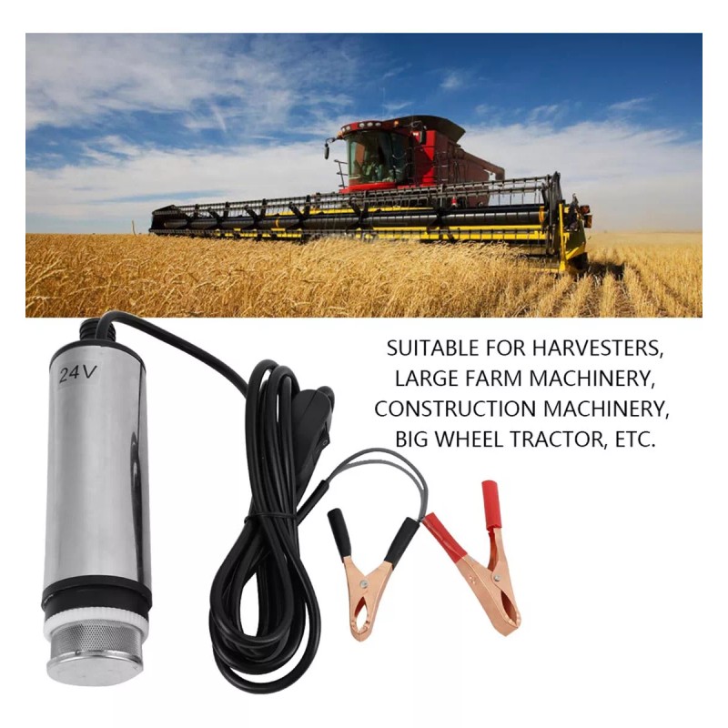 Generic Bomba De Líquido Dc 24v De Acero Inoxidable Sumergible