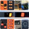 KEEGTBOX Smoke LED Cab Roof Light Kit Compatible with Hummer