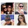 EHH - Heart Shaped Cateye Sunglasses (White, Smoke)