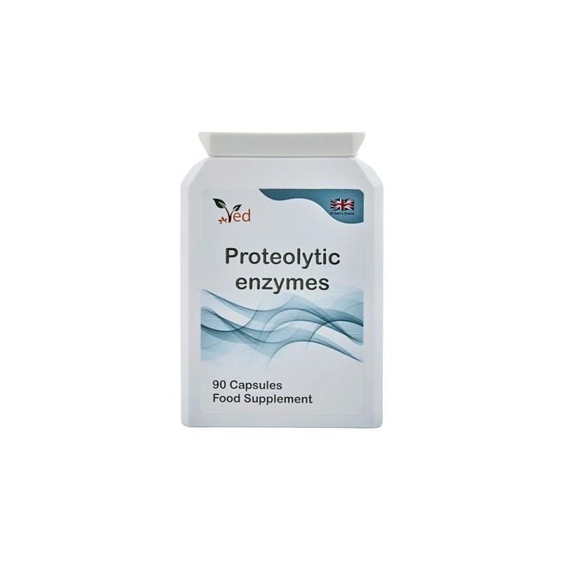 Ved Systemic Proteolytic Enzymes Complex, Mixed Enzyme Formula with Ginger