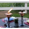 BIRDROCK HOME 2 Pack Outdoor Wide Conical Flame Torches