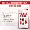 Ardell Nail Addict Gel Nail Strips - Cherry Bomb, LED/UV