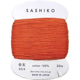 Shibori Dragon Sashiko Thread - Daruma - Medium/Regular Weight - 30m Cards (Copper # 214) (SD-Daruma-30m)