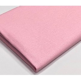 A-Express Plain Cotton Fabric - 60 Inches 150cm Extra Wide Per Metre - 150 GSM Viscose Material - for Clothing, Quilting, Curtain Lining, Sheeting, Costume, Dress, Bedding - Light Pink Half Meter