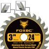 FOXBC 3 Inch Carbide Circular Saw Blade 24 Tooth, 36