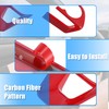 X AUTOHAUX 3 Pcs ABS Plastic Red Interior Steering Wheel