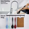 GEEKHOM Silicone Cooking Spoons, 2 Pieces 11" Heat Resistant Silicone