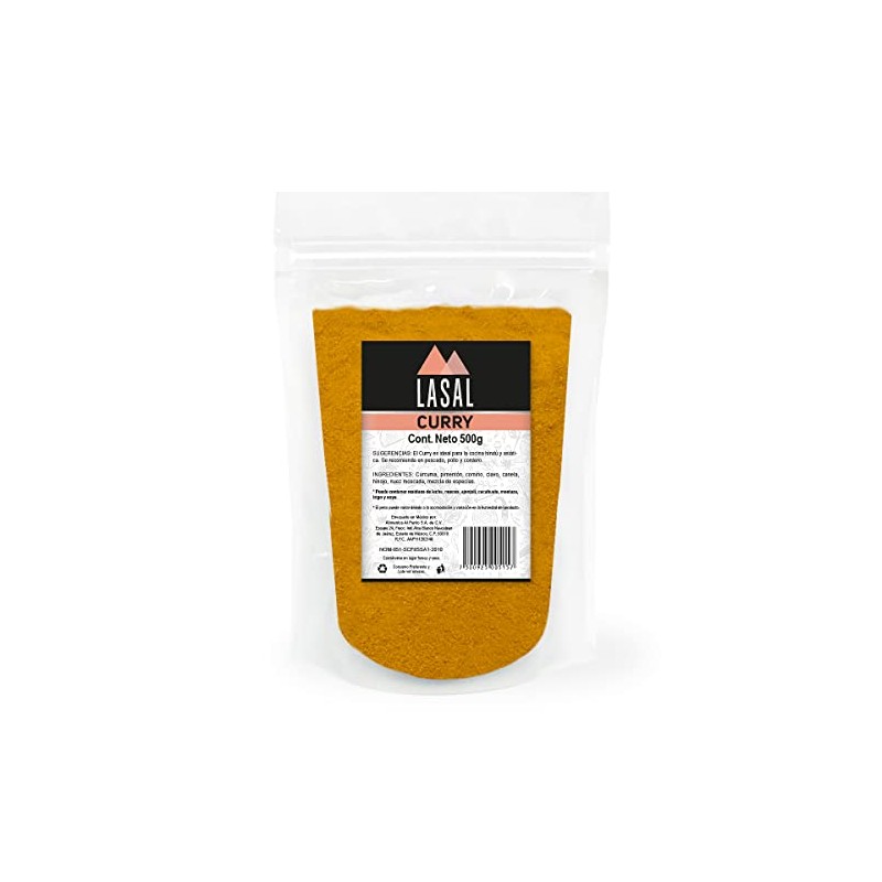 Curry en polvo 500 Gramos Pouch Resellable Lasal