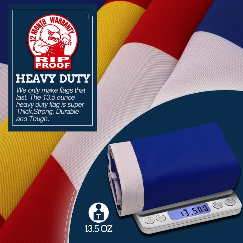 Anley Rip-Proof Double Sided 3-Ply Colorado State Flag 3x5 Foot