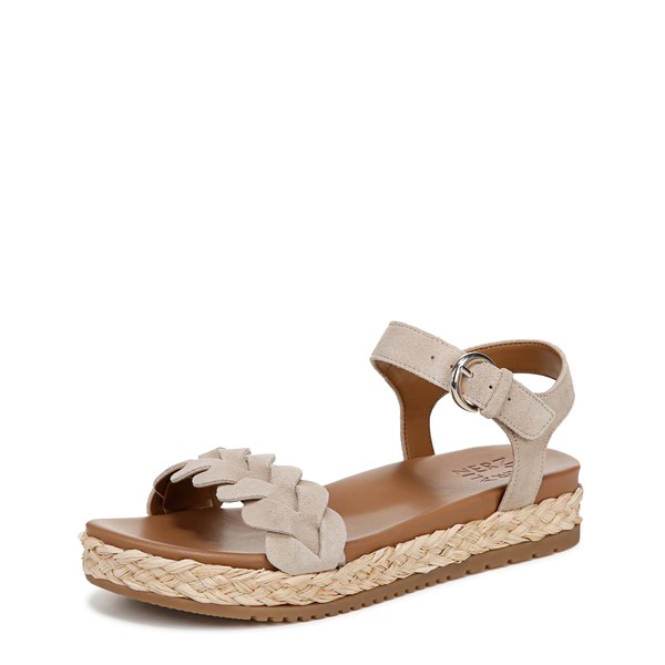 Naturalizer Womens Neila Sandal Deep Porcelain Beige Suede 5.5 M