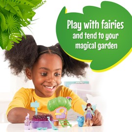 My Fairy Garden Nettles’ Nook Mini Terrarium- Tiny Garden with Shadow Fairy & Cat Doll - Grow Your Own Mini Garden Kit - Educational Playset with Soil, Seeds & Fairy Field Guide for Kids Aged 4 and Up