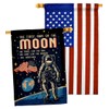 Breeze Decor First Men On Moon House Flag Pack Armed