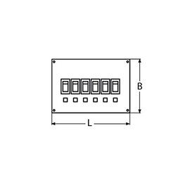 Yacht Steel Switch Panel 170 x 115 mm Pack of 6