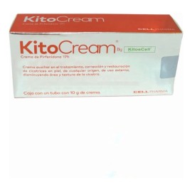 Kitocream Crema Cicatrizante En La Piel, Tubo Con 10g Todo Tipo De Piel Día/noche