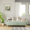 YeeJu Spring Decorative Throw Pillow Covers Square Cotton Linen Cushion