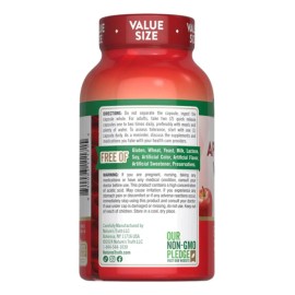 Nature's Truth Suplemento de Vinagre De Manzana 1200 Mg por cada dos cápsulas 200 Cápsulas para 4 meses