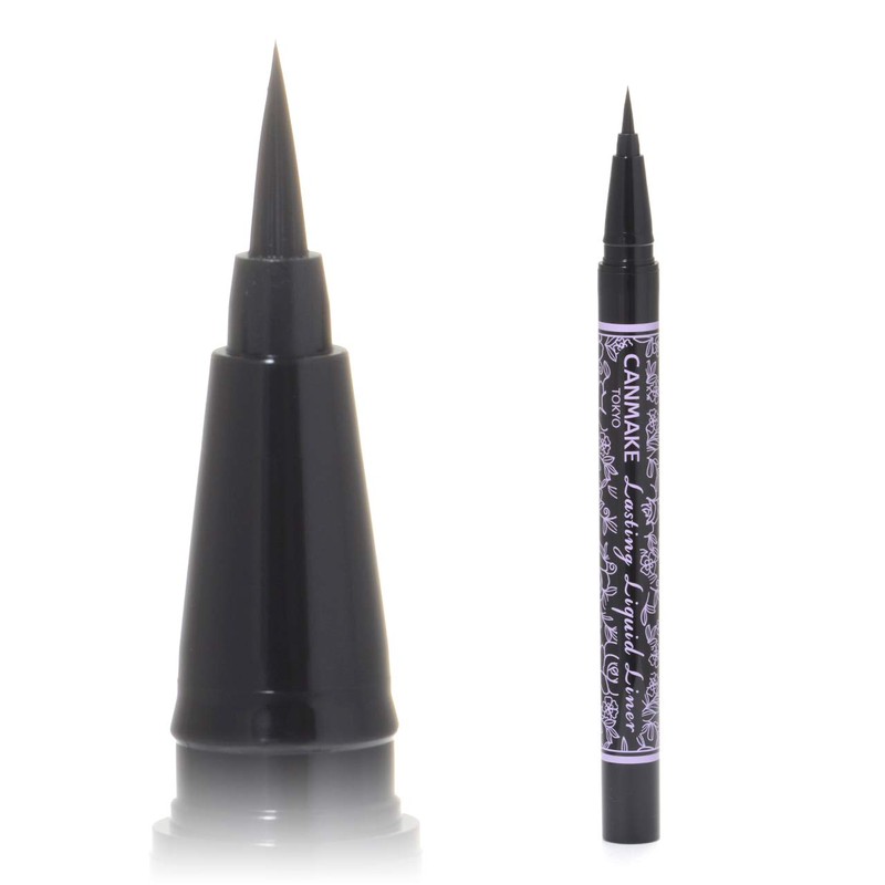 Canmake Lasting Liquid Liner 01, Black, 0.02 fl oz (0.6