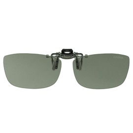 [cliponkeeper] Made in Japan Polarized Clip-on Sunglasses Over Glasses UV Protection UV400 Cut Ultra Lightweight Flip-up Type Large Extra Large Wide Cool Keeper 9317