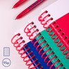 MILAN® Notizbuch A5, Spiralbindung, Hardcover, kariert, 80 Blatt, 95 g/m²,