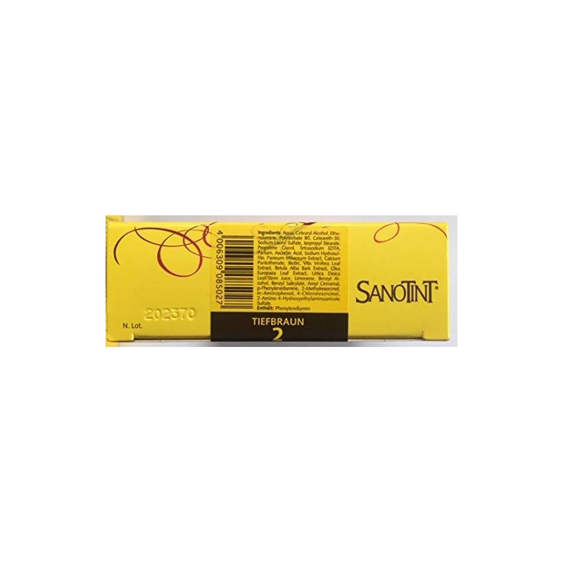2 x Sanotint Hair Colour No. 2 Deep Brown 2