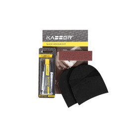 Kabber DIY Stick On Heels for Men | Classic Shoe Repair Kit Heel Replacement for Men's Shoes | 1 Pair Non-Slip Stick-On Heels | Made in Europe