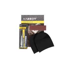 Kabber DIY Stick On Heels for Men | Classic Shoe Repair Kit Heel Replacement for Men's Shoes | 1 Pair Non-Slip Stick-On Heels | Made in Europe