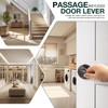 GOBEKOR 6 Pack Interior Door Handles Passage Door Levers Closet