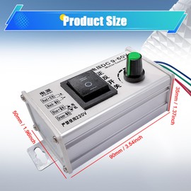 HUSETOO DC Motor Speed Controller, DC 9V - 60V Motor Pulse Width Modulator Regulator 20A 1000W Motor Variable Speed Controller, CW/CCW Switch Integration