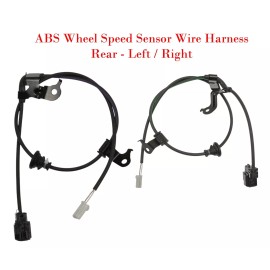 ISUMO 2 x ABS Wheel Speed Sensor Wire Harness & Connectors Rear L/R Fits Prius C Yaris