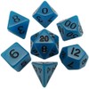 Glow in The Dark Blue 16mm Polyhedral Dice Set