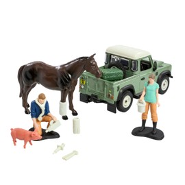 Britains Land Rover 24 Piece 1/32 Scale Vet Game - Suitable for Ages 3+