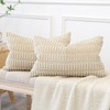 OTOSTAR Pack of 2 Soft Corduroy Decorative Throw Pillow Covers