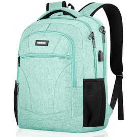 BIKROD Backpack Men and Women, School Backpack Boys Girls Teenagers, 15.6 Inch Laptop Work Daypack with USB Charging Port for Business, Hiking, Travel, Camping, School Bag