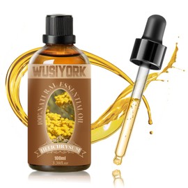 wusiyork Helichrysum Essential Oil 100ML - 100% Pure and Natural Therapeutic Grade Oils for Aromatherapy Diffuser - 3.4 Fl Oz/Helichrysum