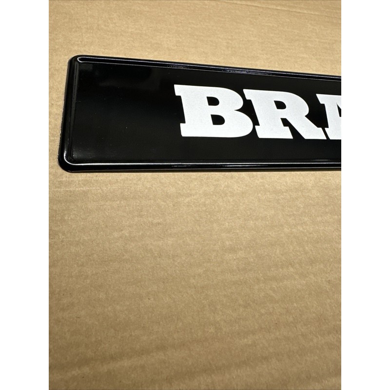 Brabus Logo Euro License Plate Made By Brabus in Germany
