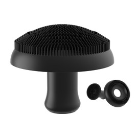 Super Soft Face Scrubber, Gentle Silicone Face Scrubber Exfoliator for Cleansing and Massage, Facial Wash Exfoliating Brush for Men and Women Cleaning Blackhead Acne Pore (Black)