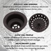 Westbrass R214-12 3-1/2-Inch Large Post Style Kitchen Sink Basket Strainer,