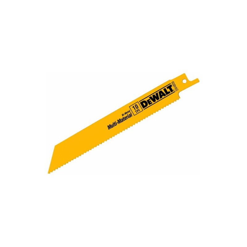 DEWALT Reciprocating Saw Blades, Straight Back, 6-Inch, 10 TPI, 2-Pack